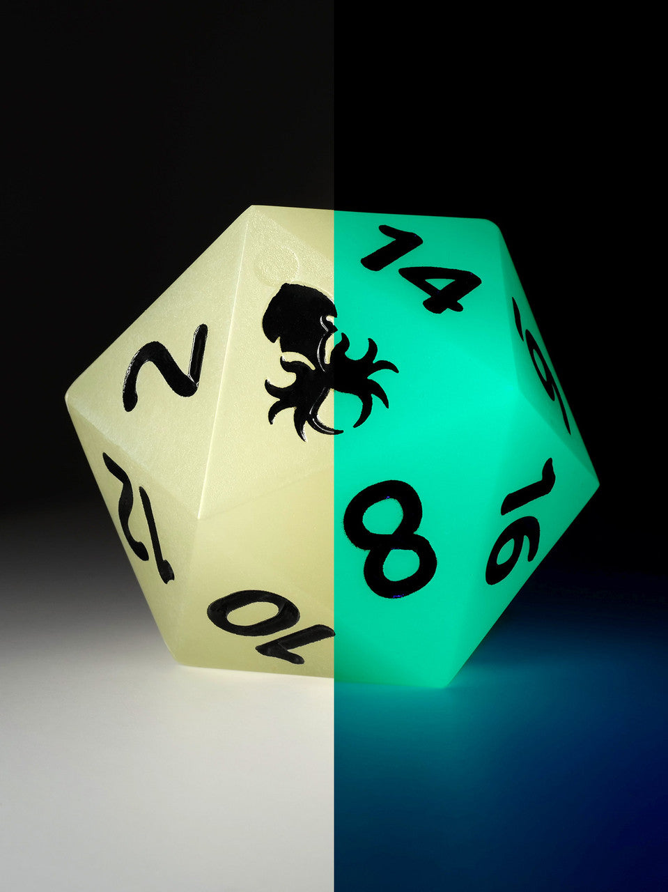 Yellow Glow in the Dark 55MM D20